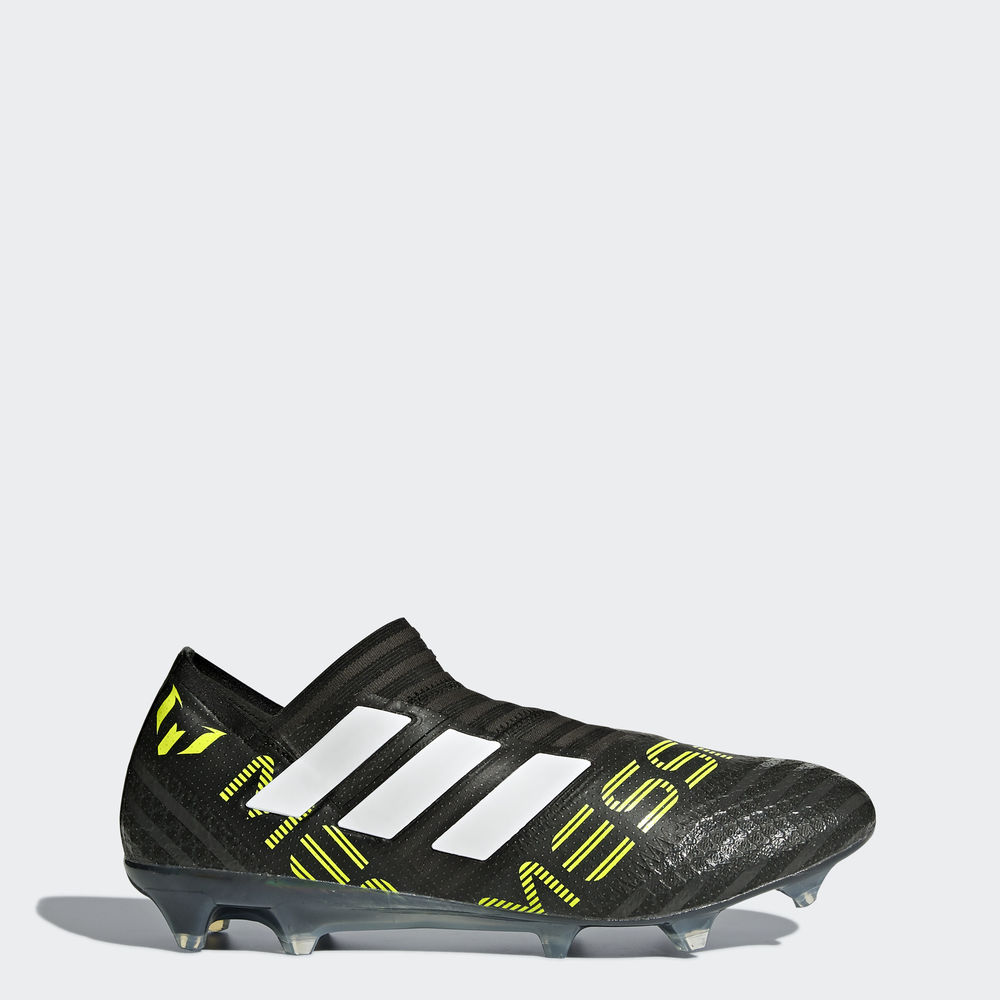 Adidas Nemeziz Messi 17+ 360 Agility Firm Ground - ποδοσφαιρικα παπουτσια ανδρικα - Μαυρα/Ασπρα/Κίτρ